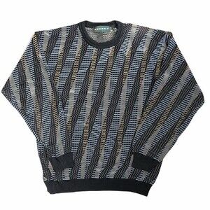 Men's 100% cotton Tundra Size Large 3D Navy Sweater Excellent condition